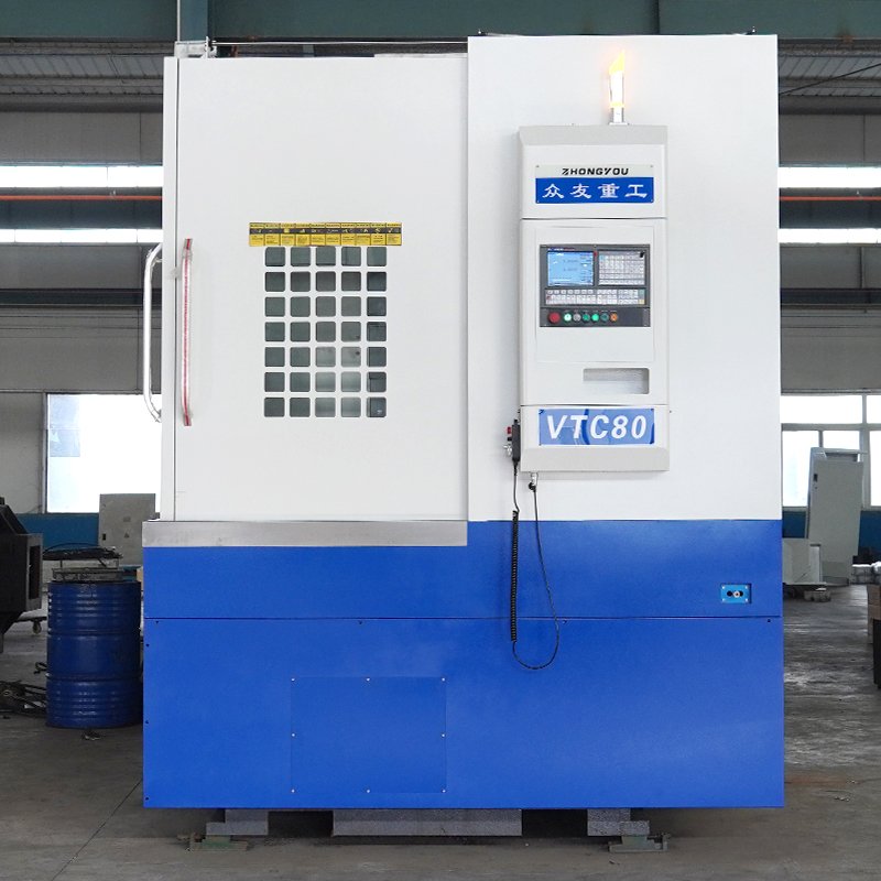 VTC80 CNC Vertical Lathe Large Vertical CNC Lathe Stainless Steel Protection Auto Wheel Flange