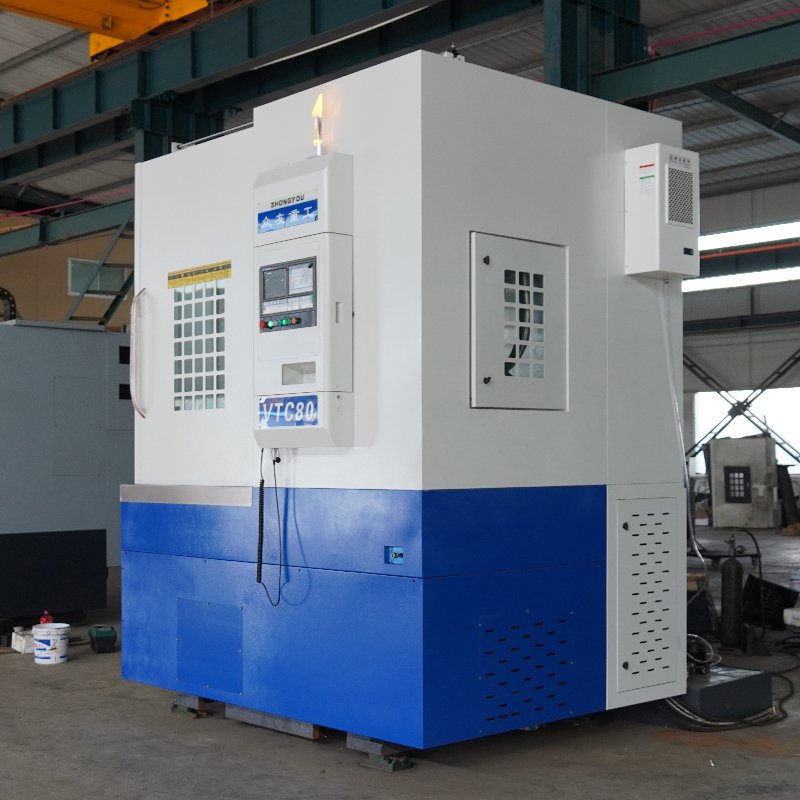 VTC80 CNC Vertical Lathe Large Vertical CNC Lathe Stainless Steel Protection Auto Wheel Flange